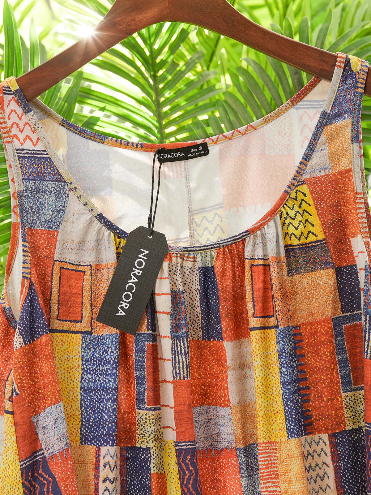 Lässig Ärmellos Rundhals Print Tanktop Oberteile Westen