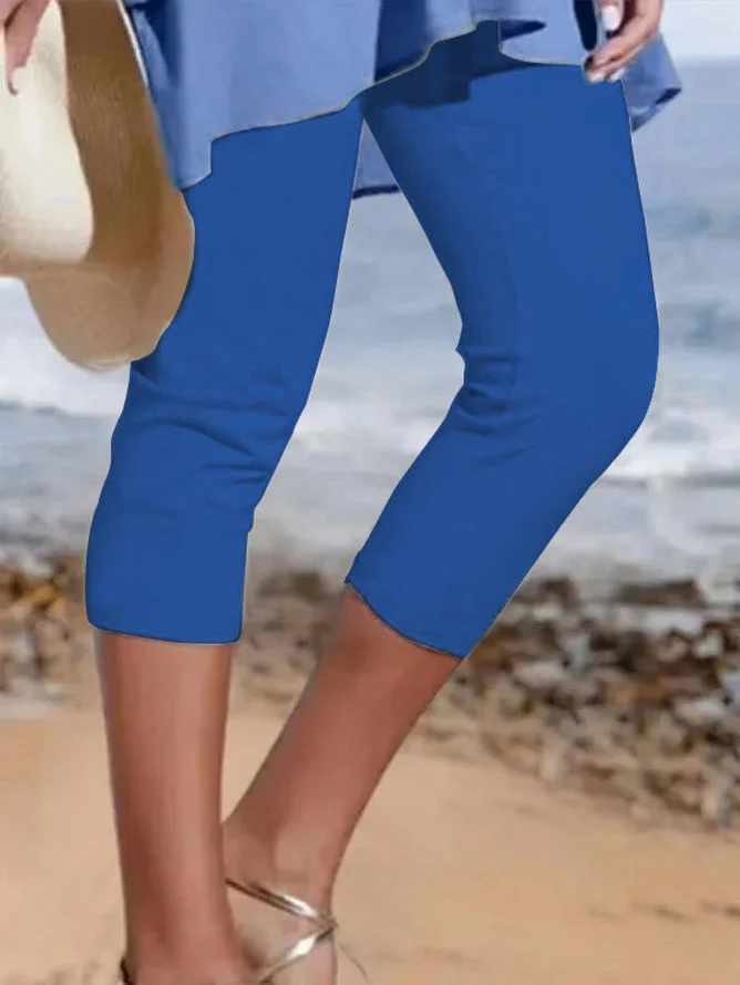 Baumwolle Lässig Urlaub Leggings