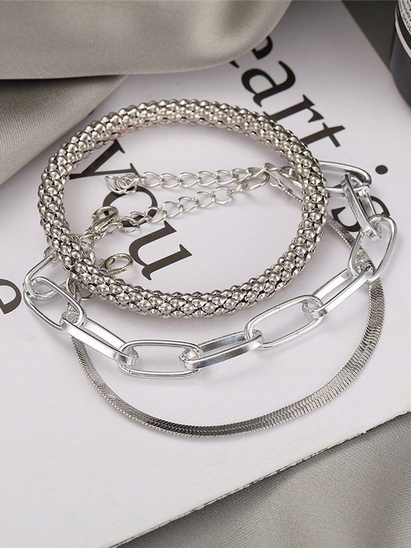 Kreativ Retro 3-teilig Metall Armband Set