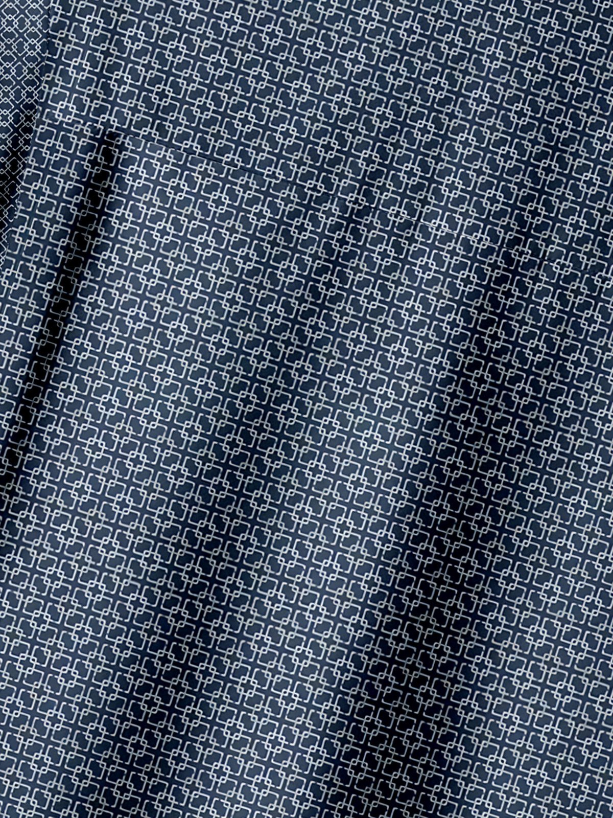 Abstrakt Muster Brusttasche Kurzarm Lässig Bluse