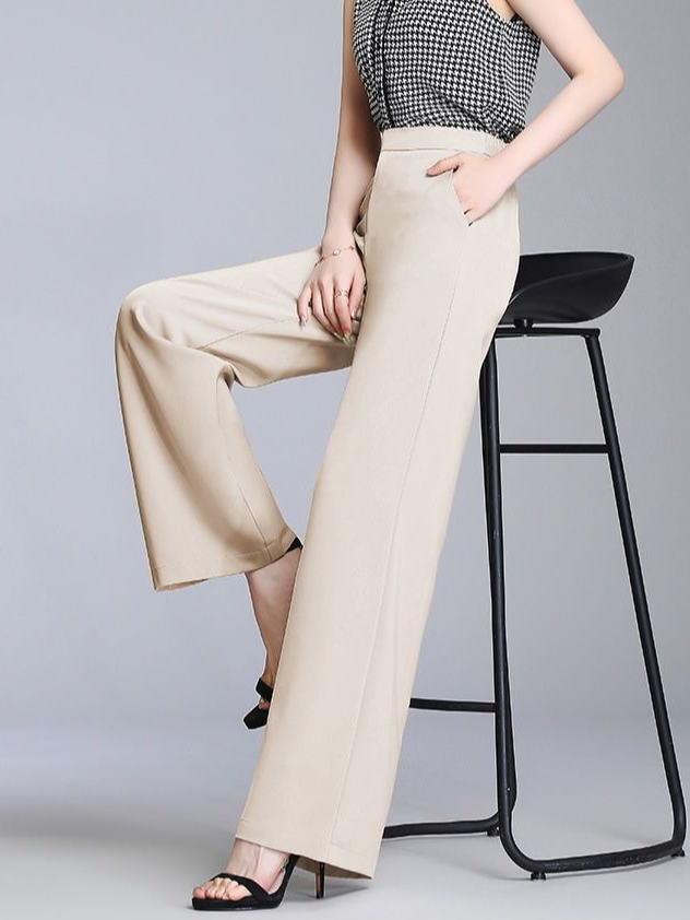 Unifarben Lässig Taschen Hose