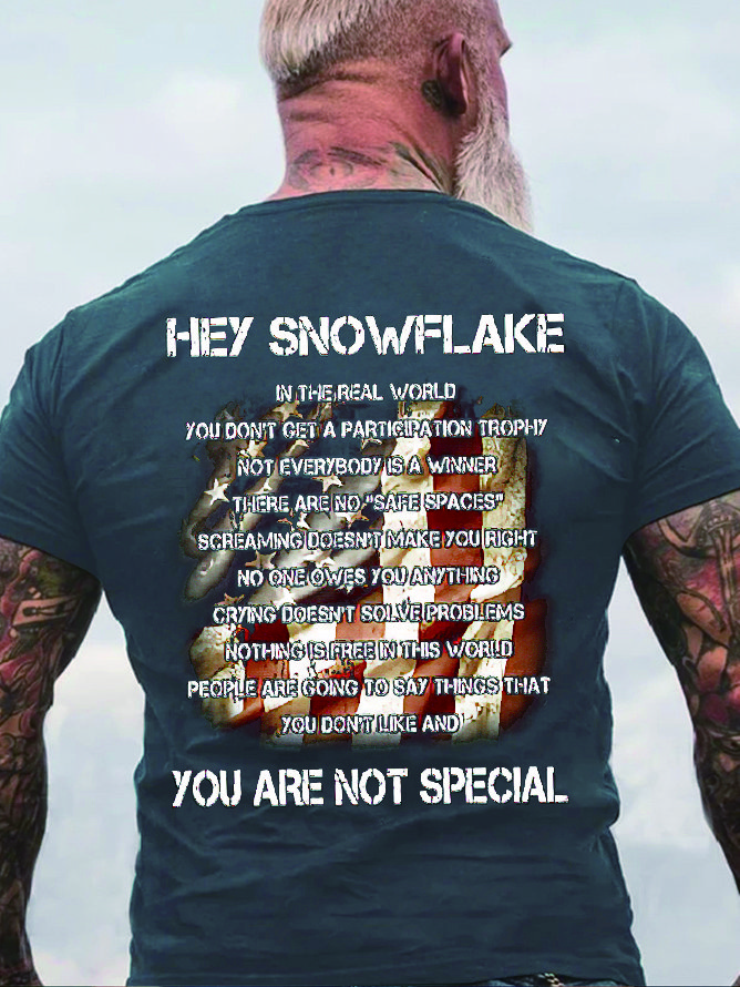 Hey Schneeflocke Sie sind Nicht Besondere Baumwolle T-Shirt