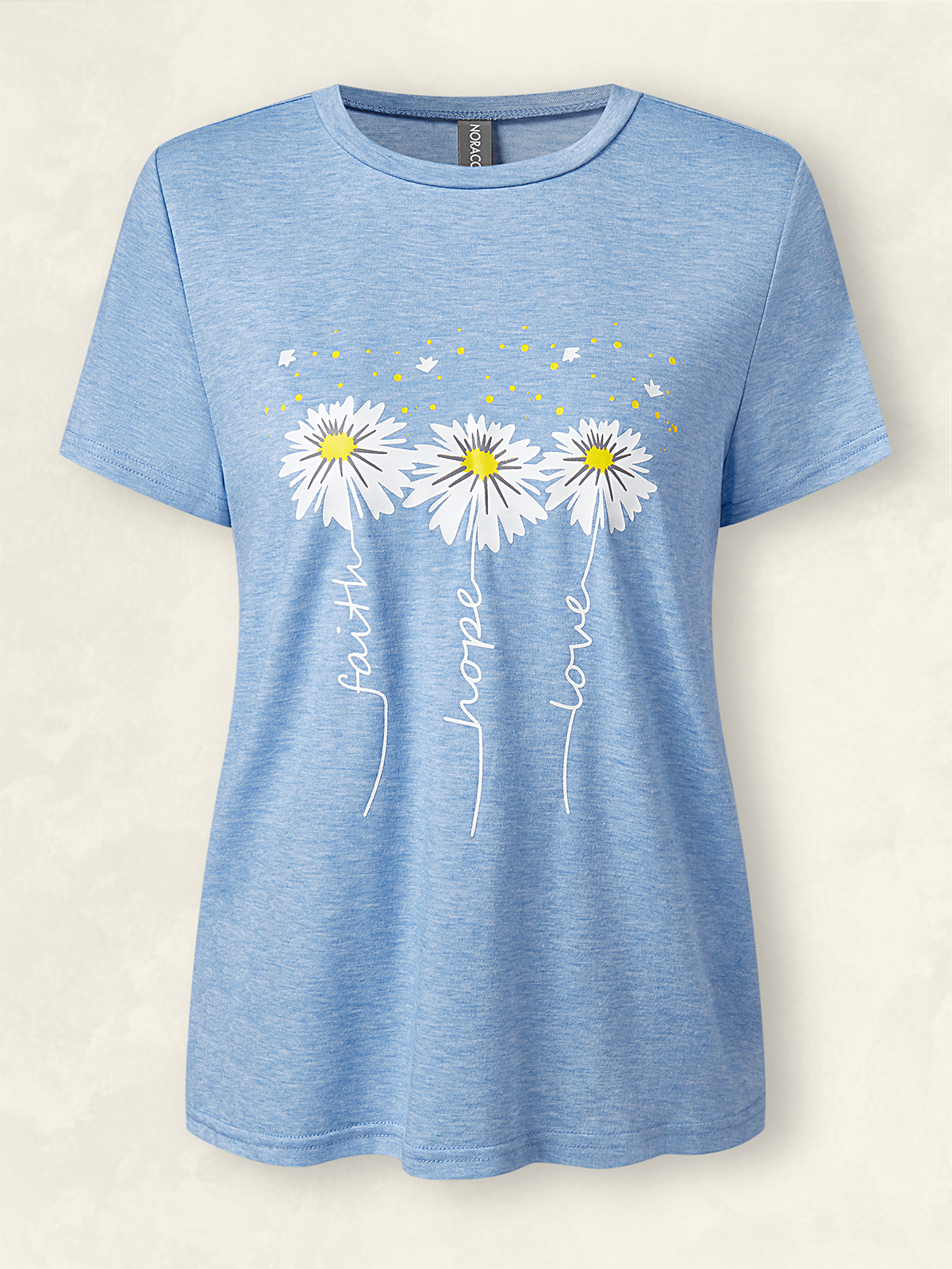 Weit Lässig Rundhals T-Shirt