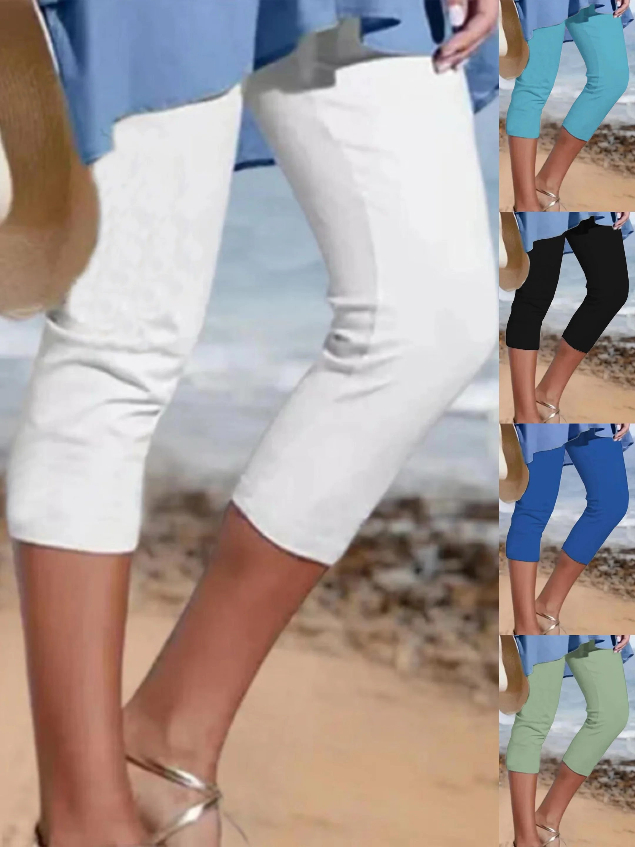 Baumwolle Lässig Urlaub Leggings