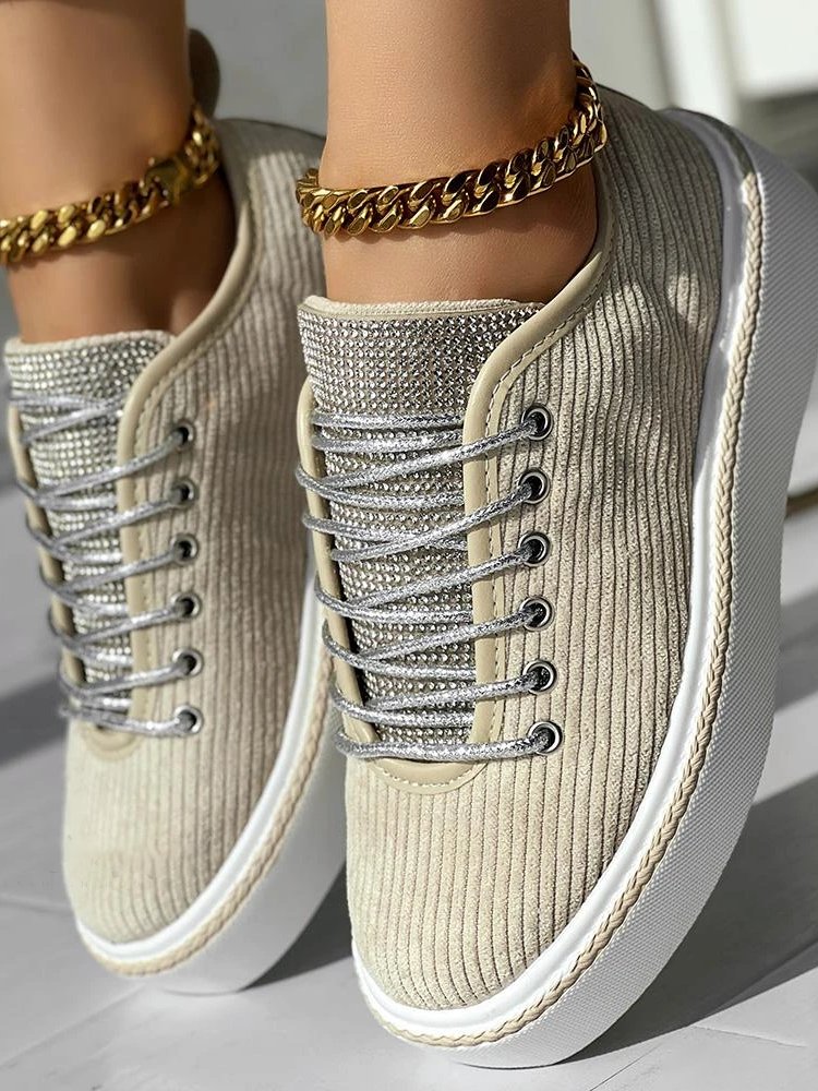 Lässig Stoff Alle Jahreszeiten Skate-Schuhe