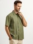 Hardaddy® Baumwolle Band Guayabera Bluse