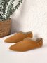 Retro Lässig V-Schnalle Flach Schuhe