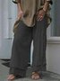 Hosen Altere Damen Sommer Leinen Chinohose Lässig Unifarben Hosen