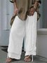 Hosen Altere Damen Sommer Leinen Chinohose Lässig Unifarben Hosen