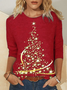 Weihnachtsbaum Rundhals T-Shirt