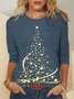 Weihnachtsbaum Rundhals T-Shirt