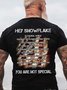 Hey Schneeflocke Sie sind Nicht Besondere Baumwolle T-Shirt