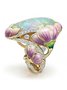 Emaille Opal Angestrichen Ring