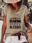 Kurzarm Print T-Shirts mit Rundhals