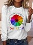 Sonnenblume Rundhals Weit T-Bluse