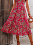 Urlaub Paisley Print Kleid