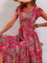 Urlaub Paisley Print Kleid