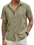 Hardaddy® Baumwolle Band Guayabera Bluse