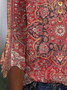 Lässig Ethnisch Gestrickt Weit T-Shirt