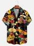 Mexikaner Kultur Sombrero Gitarre Bier Kurzarm Aloha Bluse