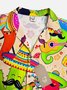 Mexikaner Kultur Kaktus Chili Pfeffer Kurzarm Aloha Bluse