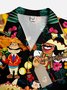 Mexikaner Kultur Sombrero Gitarre Bier Kurzarm Aloha Bluse