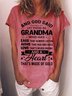 Damen Gott genannt Lassen Dort Sein Oma Wer hat Ohren Das immer HÖREN Rundhals Lässig T-Shirt