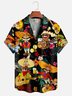 Mexikaner Kultur Sombrero Gitarre Bier Kurzarm Aloha Bluse